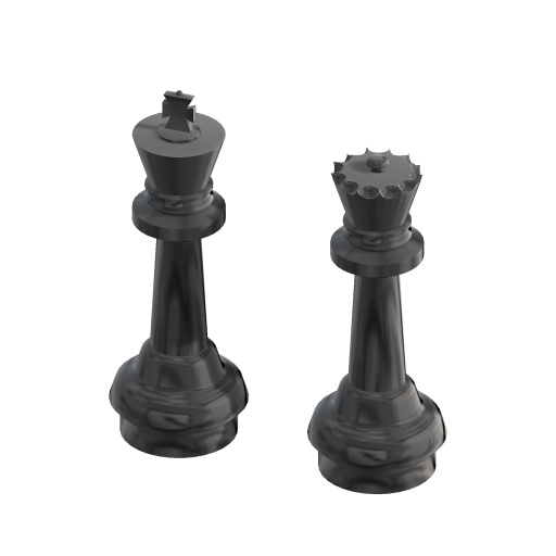 Schachfiguren als Deko.pos