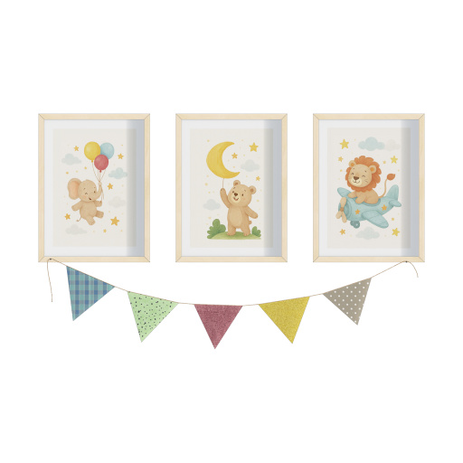 Kinderbilderset mit Wimpelkette.pos