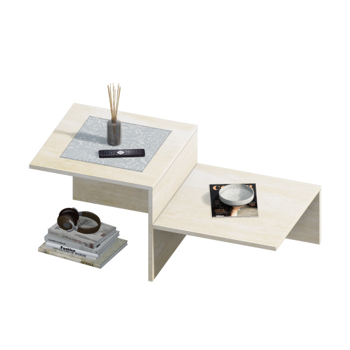 Beistelltisch 2 Ebenen mit Deko.pos